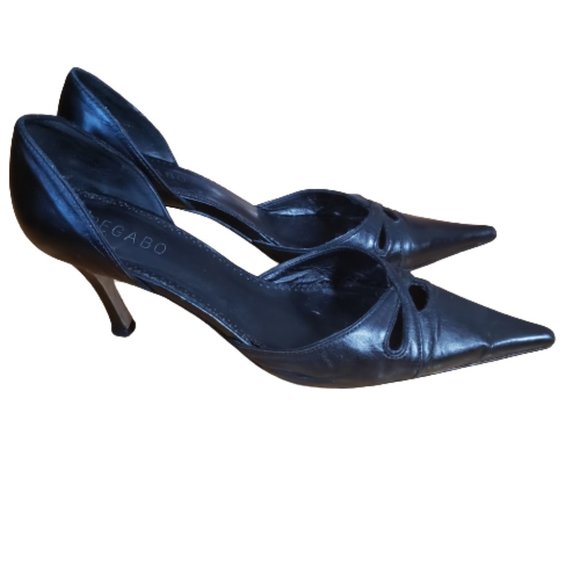 Black Pegabo Heels SZ 8 - Picture 1 of 6